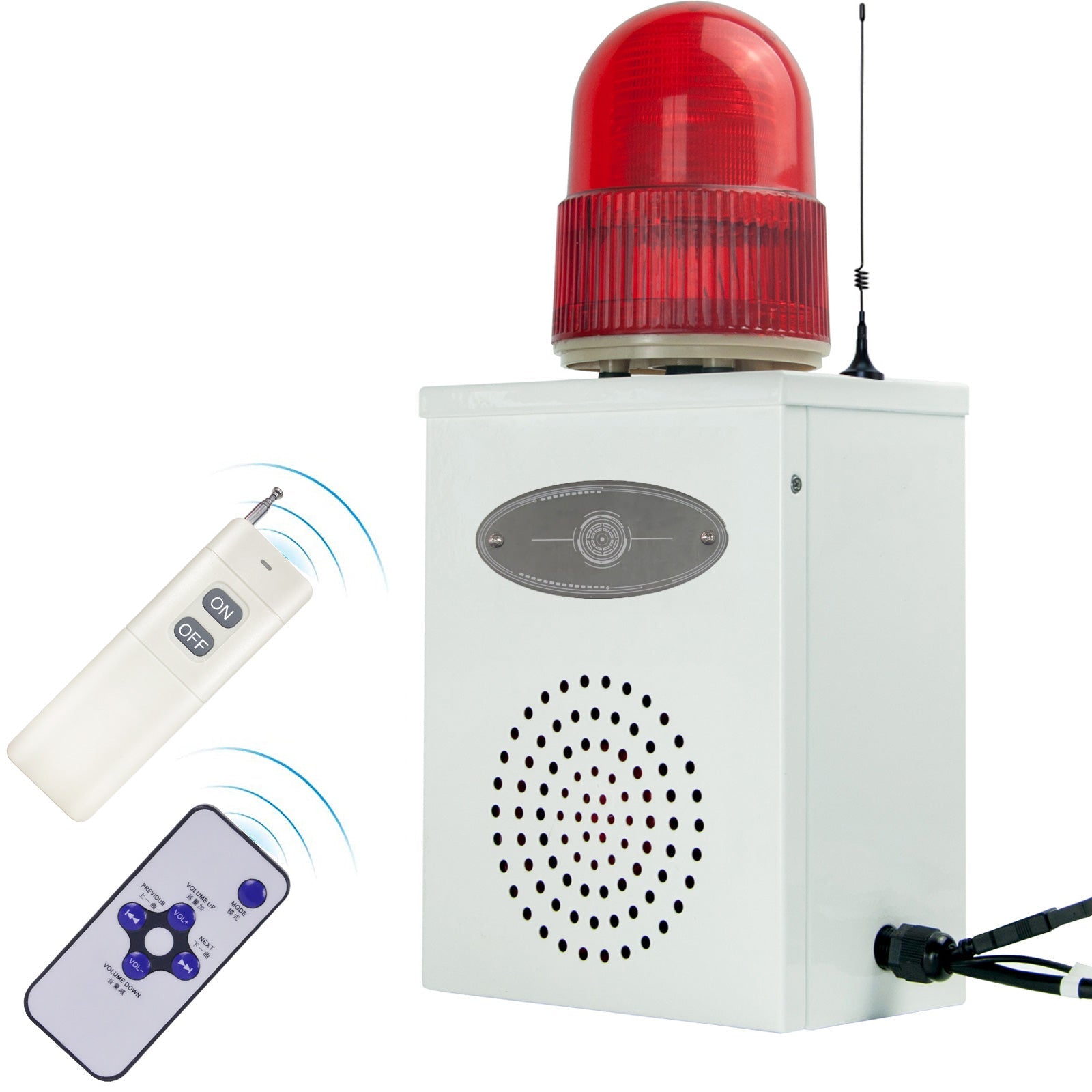 YASONG Wireless Remote Control Alarm Siren Strobe Siren