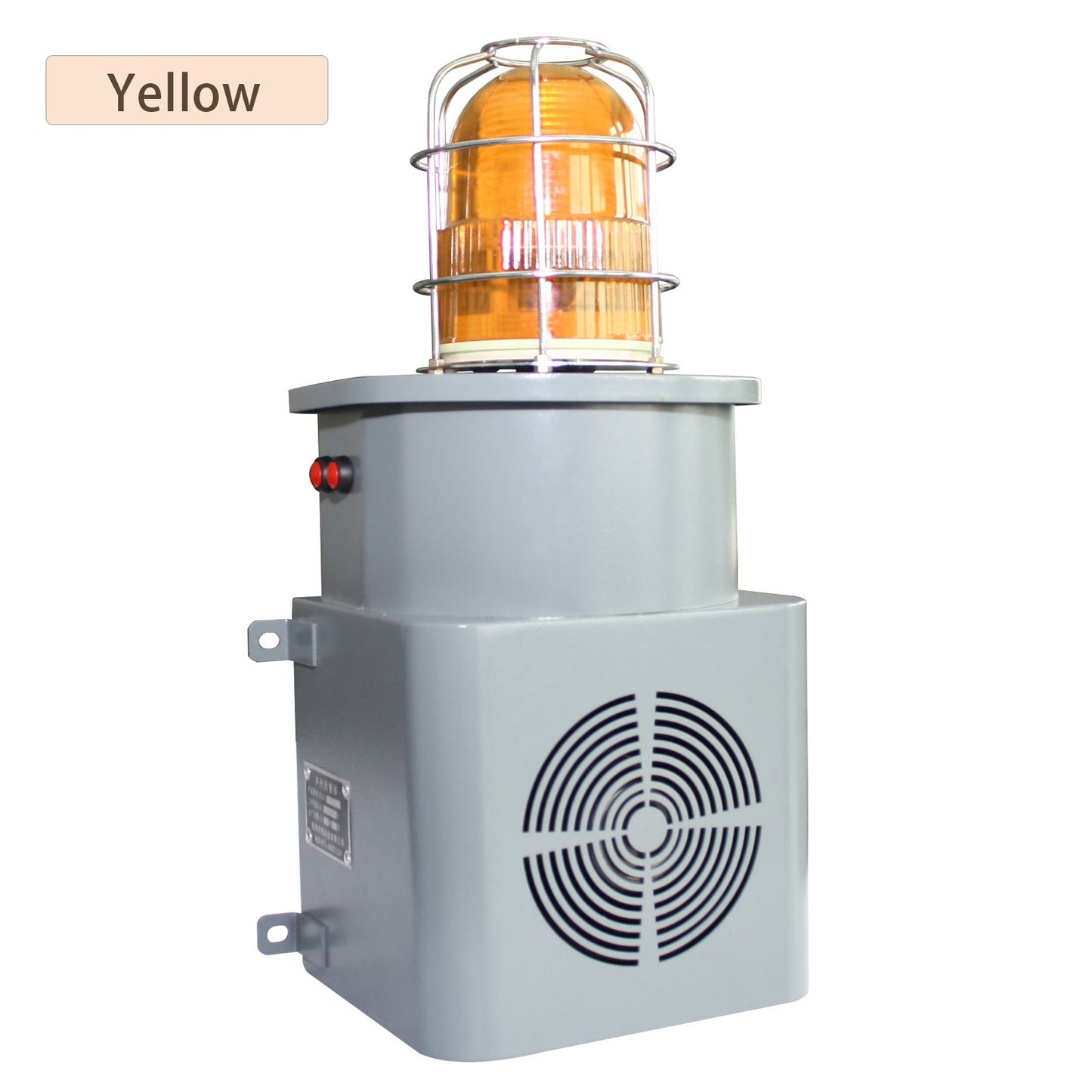 YASONG Alarm Siren 130dB Horn Speaker 50W Adjustable Volume and Tone Anti-collision Outdoor Sirens Alarm System with Strobe Light for Factories, Terminals, Ports Emergency Alarm Range About of 100-150 Meters