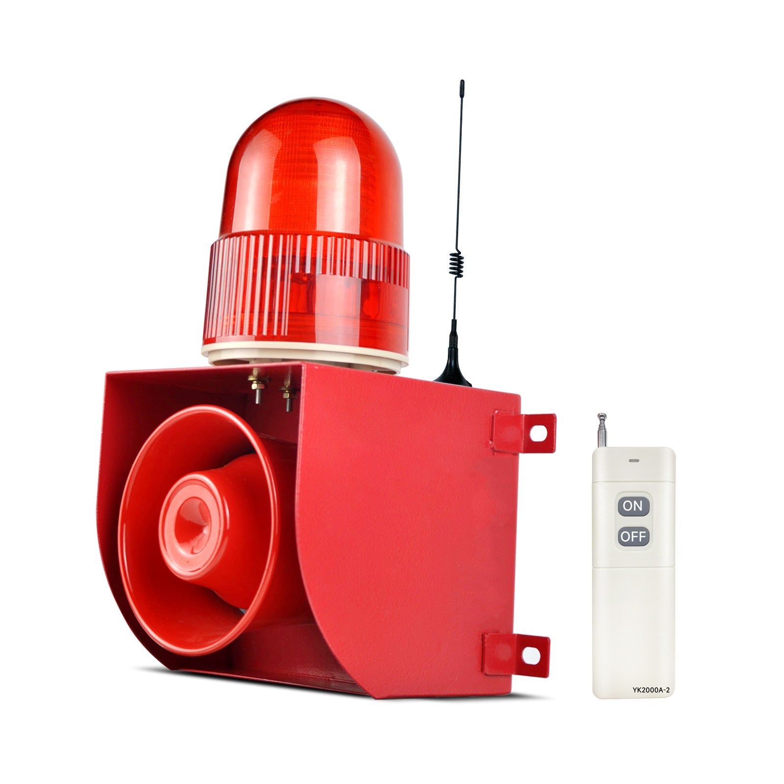 YASONG SLA-01Y Outdoor Wireless Remote Control LED Strobe Alarm Siren,