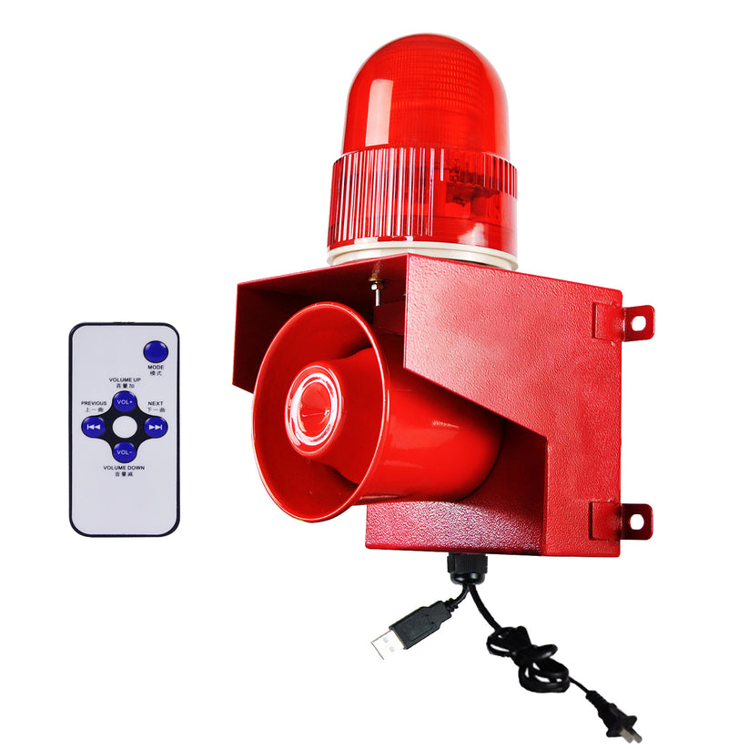 YASONG 120dB Motion Sensor Alarm Siren with Timer for Outdoor
