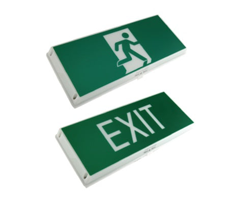 Powercraft EXB-LED-M-WP (NiCd 3Hrs) Weatherproof Led Exit Light * 10PCS