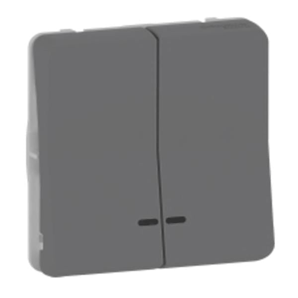 Schneider Electric 10A Flush Surface Mount Push Button Light Switch IP55 x5Pcs - DELIGHT OptoElectronics Pte. Ltd