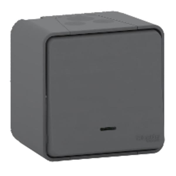 Schneider Electric Grey 10A Surface Mount Rocker Light Switch IP55 x7Pcs - DELIGHT OptoElectronics Pte. Ltd