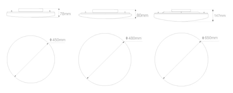 Y1 Home Decore YEELIGHT GALAXY LED CEILING LIGHT 450