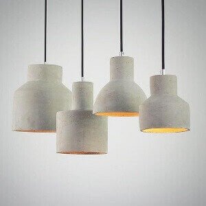 Concrete pendant Light | Cement Pendant Light - DELIGHT OptoElectronics Pte. Ltd