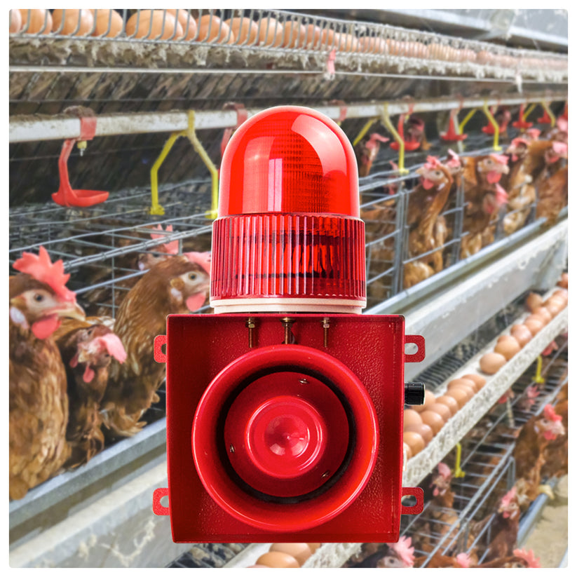 Livestock House Audible and Visual Siren Beacon Alarm