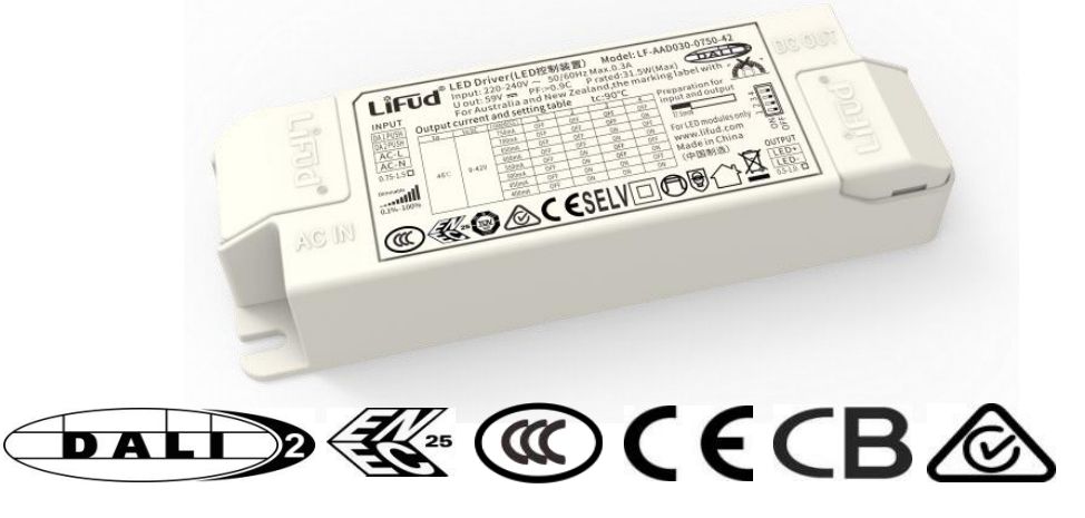 [China] LIFUD AAD series CC DALI Dimming Driver-Ballast /Drivers-DELIGHT OptoElectronics Pte. Ltd