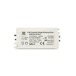 [China] EUCHIPS 12W 12VDC 1-10V Constant Voltage LED Driver EUP12A-1H12V-1-Ballast /Drivers-DELIGHT OptoElectronics Pte. Ltd