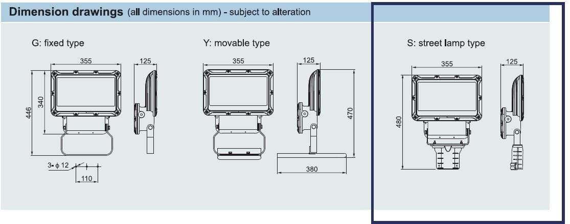 J5 Fixture WAROM BAT86 Explosion Proof Led Flood Lights Light Fitting ( ATEX APPROVED FOR ZONE 1 & 2)