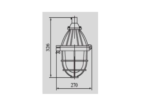 J5 Fixture Warom Explosion-Proof  Wellglass Light BAD/ 200W