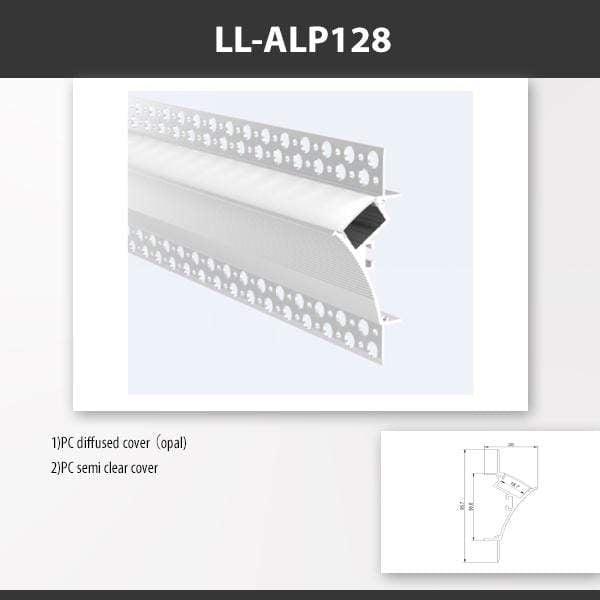 L9 Fixture ALP128 / PC Diffused [China] ALP128 Recess Mount Aluminium Profile 2M x10Pcs