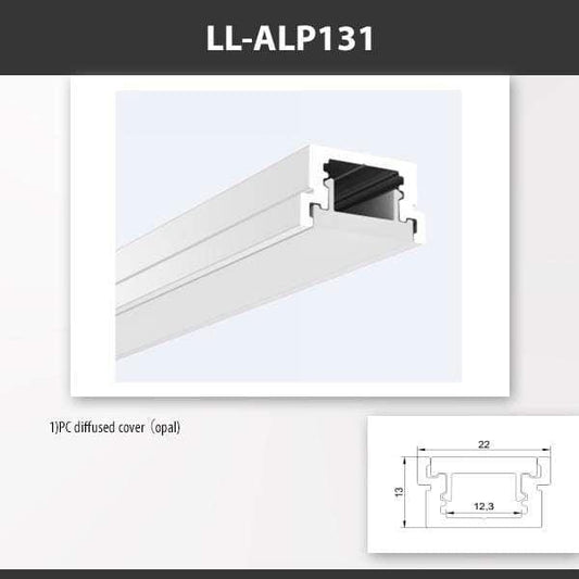 L9 Fixture [China] ALP131 Recess Mount Aluminium Profile 2M x10Pcs