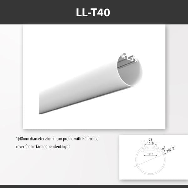 L9 Fixture [China] T40 Surface Mount Aluminium Profile 2M x10Pcs