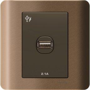 Schneider 1 x 2.1A USB Charger, SZ - DELIGHT OptoElectronics Pte. Ltd