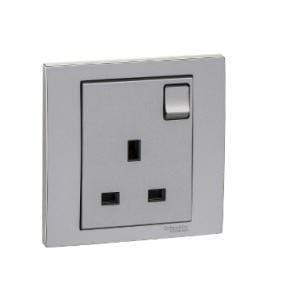 Schneider 13A 250V 1Gang Switched Socket - DELIGHT OptoElectronics Pte. Ltd