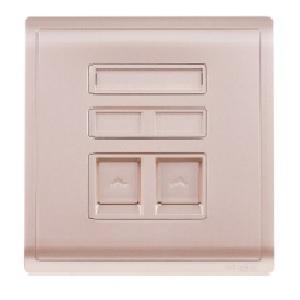 Schneider 2 Gang Shuttered Keystone Wallplate - DELIGHT OptoElectronics Pte. Ltd