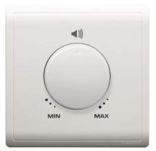 Schneider 5W Volume control, 8 ohm, White - DELIGHT OptoElectronics Pte. Ltd