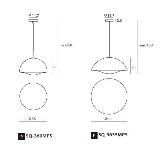 SEED DESIGN STALA-SQ-633MPS Pendant Light - DELIGHT OptoElectronics Pte. Ltd