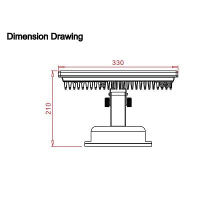 T1 Fixture [China] Square Waterproof LED Spot Light-F150A-Series  /IP65/ETL/CE |delight.com.sg