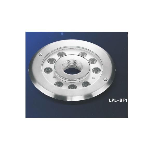 T1 Fixture LPL-BF1-9P-RGB / 21W / 25° [China] LED BF Series IP68 White Circular Fountains Light