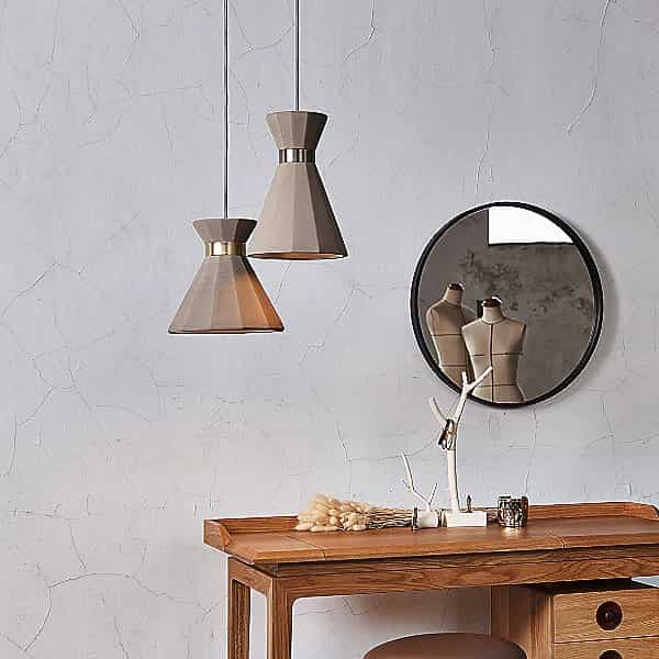 Y1 Home Decore Concrete/Satin / Large [USA] Seed Design Castle Mermaid Pendant Light