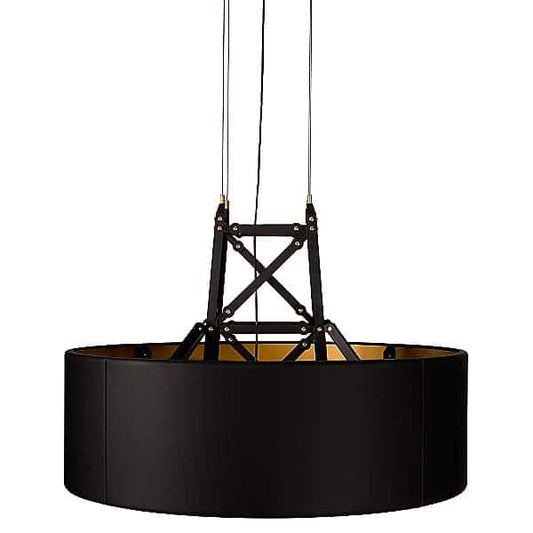 Y1 Home Decore Matte Black / 26.4 Inches [USA] Moooi Joost van Bleiswijk Construction Drum Shade Pendant Light